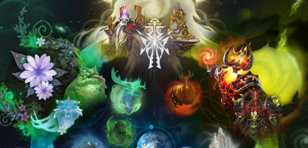 Карта космических сил World of Warcraft в цвете